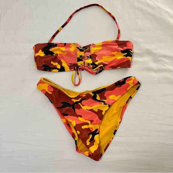 Camo Bikini Set Size M - Picture 1 of 11
